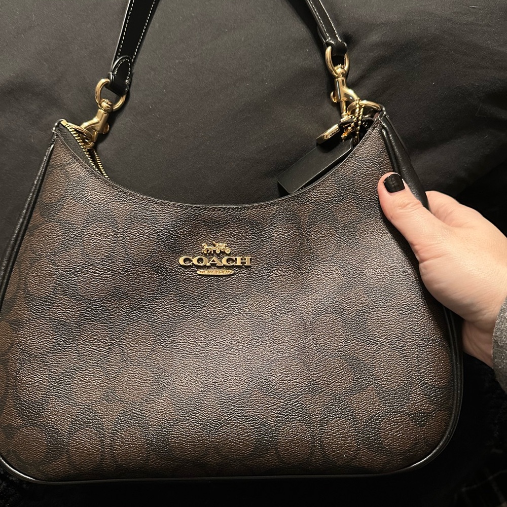 NWT Coach Outlet Teri Hobo Bag In Signature Canvas